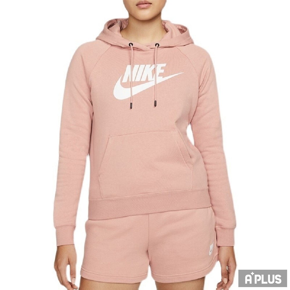 NIKE 女 長袖帽T AS W NSW ESSNTL FLC GX HOODIE 連帽 粉色 - BV4127-609