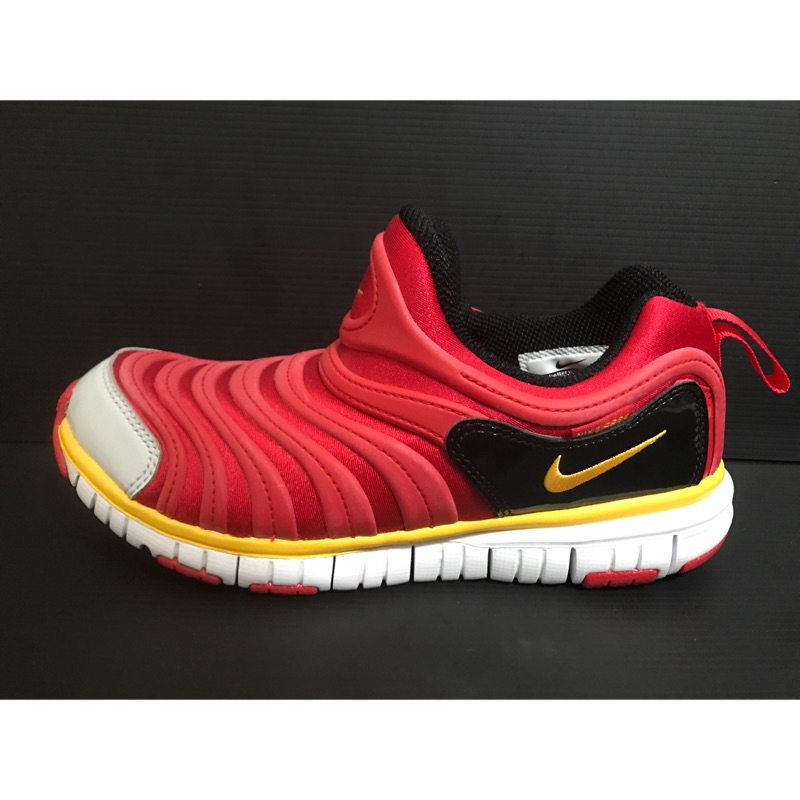 Nike 全新 運動 童鞋 紅黑色 343738-670 毛毛蟲鞋 US 3Y號