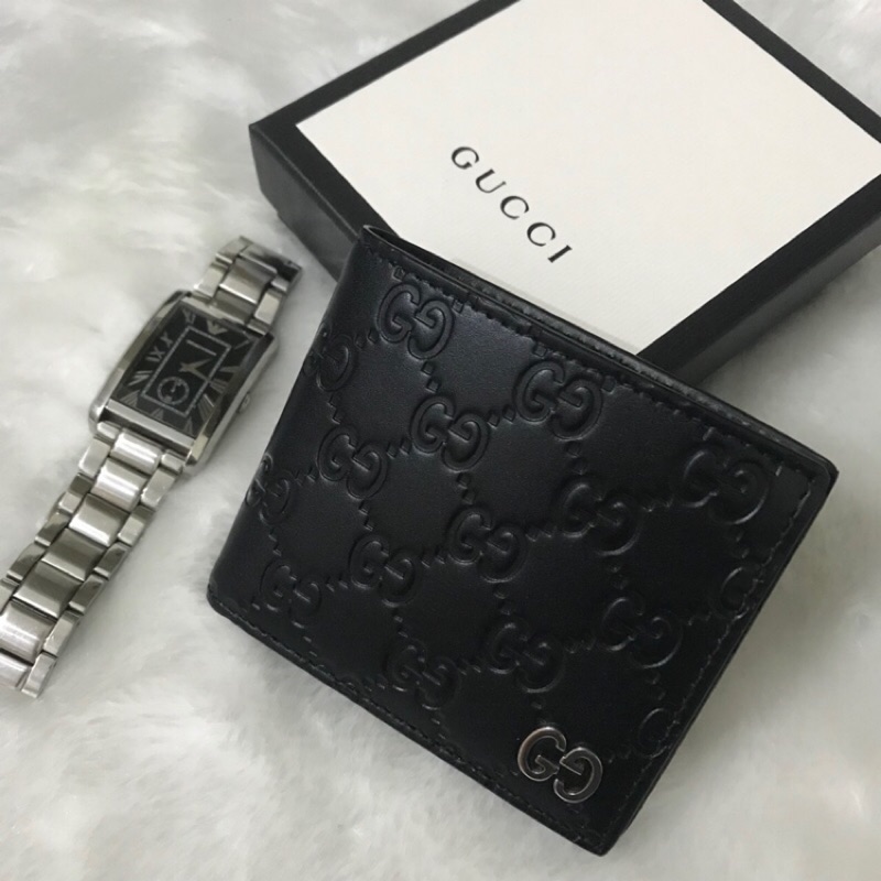 現貨到～～👏👏英國購入Gucci 經典男短夾