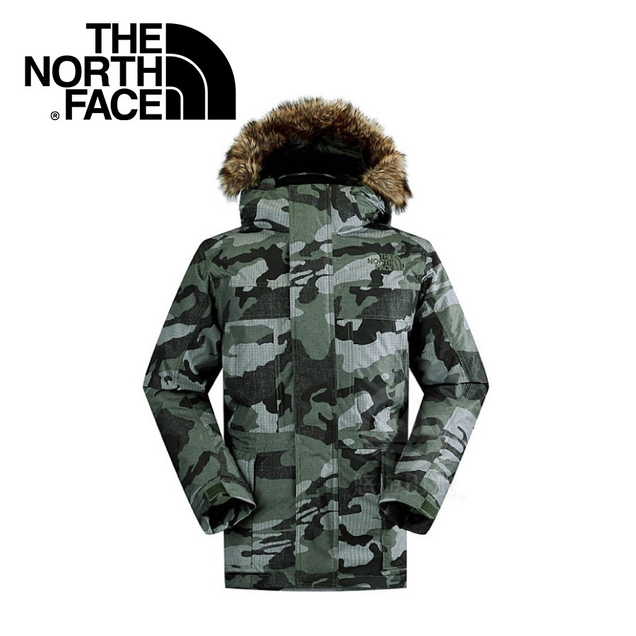 The North Face 男 HV 550 fill 羽絨外套《褐灰綠迷彩》CA5M/防水/保暖/戶外/賞/悠遊山水