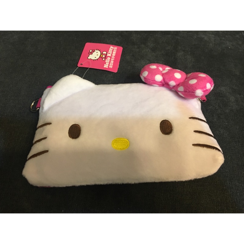 Hello Kitty造型絨毛手機觸控包