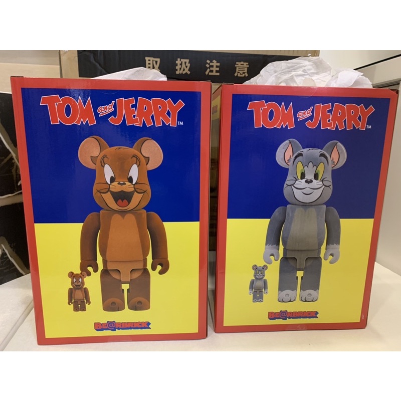 BE@RBRICK bearbrick 湯姆貓與傑利鼠 TOM AND JERRY 植絨系列 庫柏力克熊