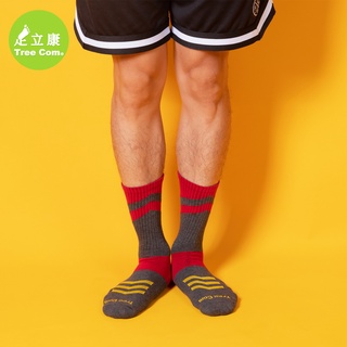 足立康TreeCom除臭襪 Y線奔放減壓型高筒運動襪 襪子男款 型號FP502（深灰）