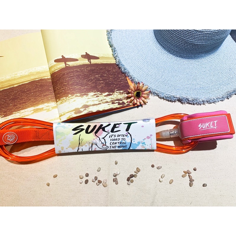 Suket surfboards TW 衝浪板腳繩Leash- 9呎 腳踝 多色可選