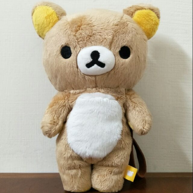 拉拉熊 懶懶熊 懶熊 日本 正版 正品 絕版 絨毛 娃娃 長毛 中長毛 背包 斜背包 側背包