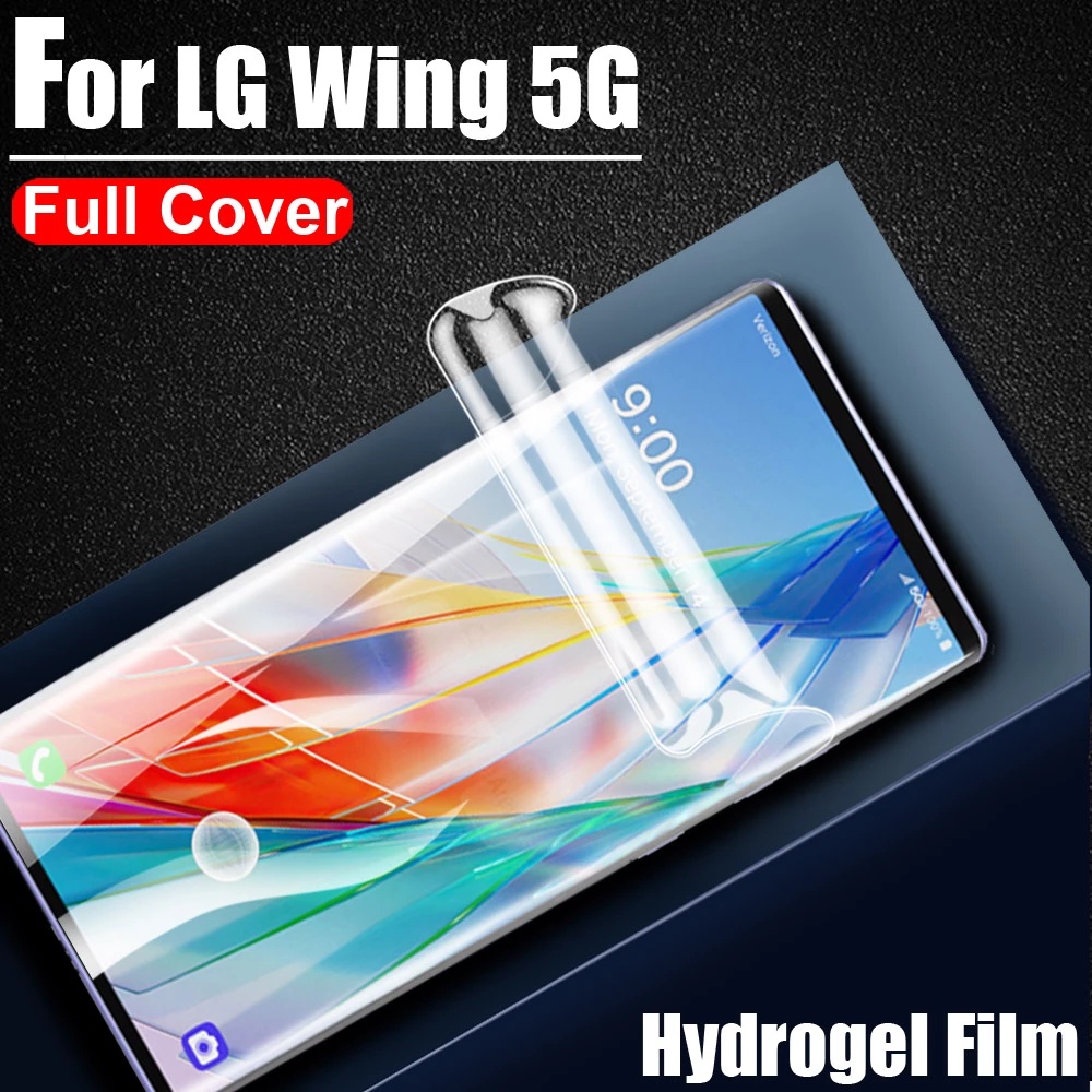 適用於 LG V50 外殼 V20 V30 V40 V60 G7 全覆蓋外殼屏幕保護膜軟水凝膠膜