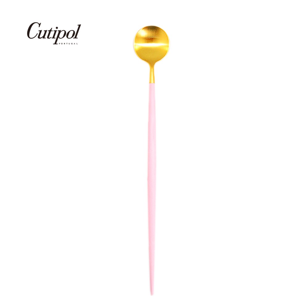 【Cutipol】GOA系列-粉紅金霧面不銹鋼-21cm攪拌匙 葡萄牙手工餐具