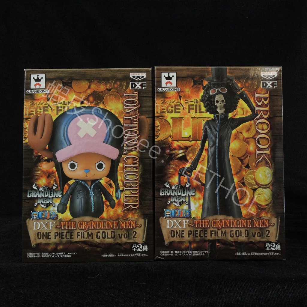 日本 日版 金證 海賊王 航海王 OnePiece 多尼多尼 喬巴 布魯克 電影版 黃金城 GOLD DXF 公仔 模型