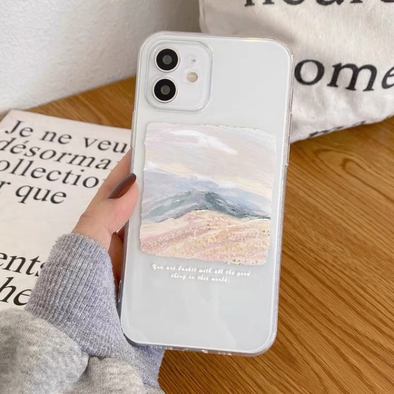 ꒰全新꒱ 海邊風景油畫感透明手機殼 Apple iPhone 12 mini