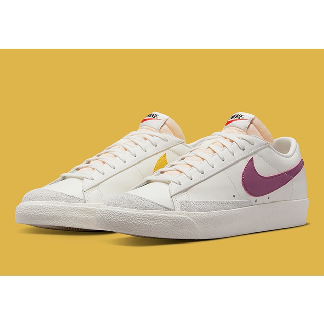 Nike Blazer Low 77 Vintage 白 紫 黃 奶油底 鴛鴦 復古 休閒 DA6364-106 男鞋