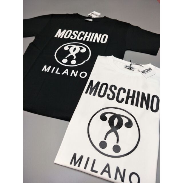 Ss Moschino 短t 短袖t恤黑 白男女可穿青年版14a S 蝦皮購物
