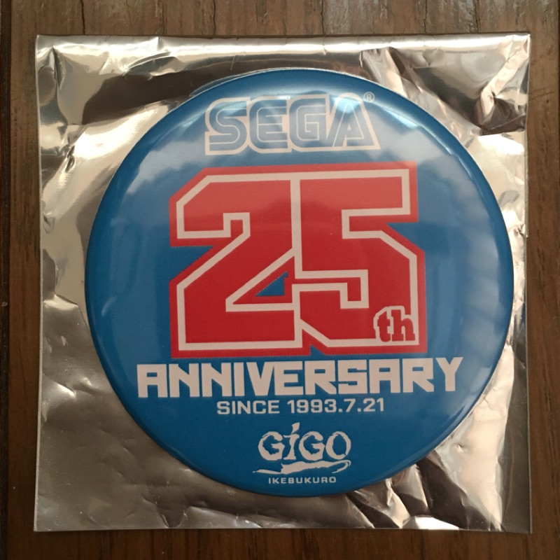 日本sega 池袋店限定25週年徽章 蝦皮購物