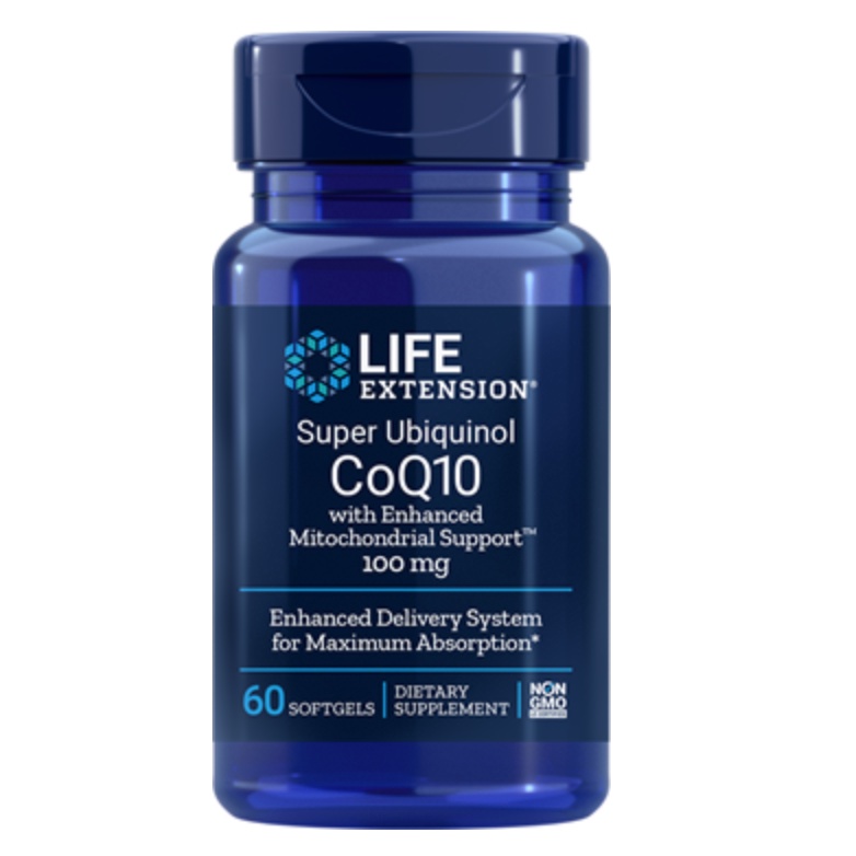 Life Extension Super Ubiquinol CoQ10 100 毫克, 增強線粒體支持