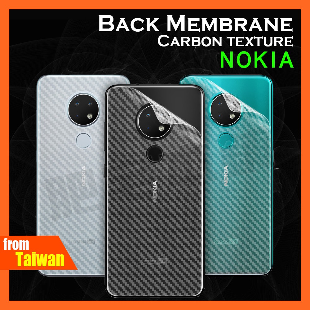 NOKIA 8.3 4.2 5.3 8.1 X71 5.1 6.1 PLUS Carbon Back Membrane