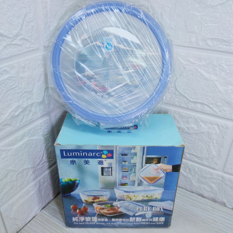Luminarc 樂美雅密封玻璃保鮮盒  純淨玻璃樂扣保鮮盒 保溫盒  420ml(圓形）