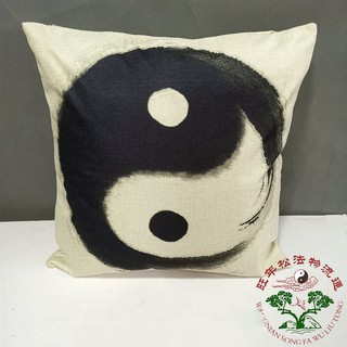 *萬松道館* 道教用品中式復古太極八卦棉麻抱枕套咖啡廳茶社沙發打坐靠墊枕頭
