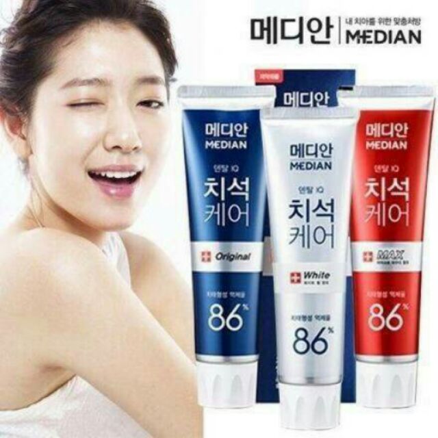 【現貨-藍/白】韓國 MEDIAN 86%牙膏