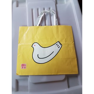現貨限量日本紙袋 鐮倉豐島屋鴿子餅乾紙袋 黃色包裝上白鴿