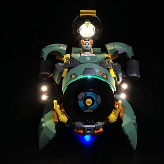 【收納盒】適用樂高 守望先鋒破壞球75976燈飾 創意DIY燈具LEGO積木LED燈光