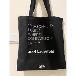 卡爾老佛爺KARL LAGERFELD時尚帆布袋 購物袋