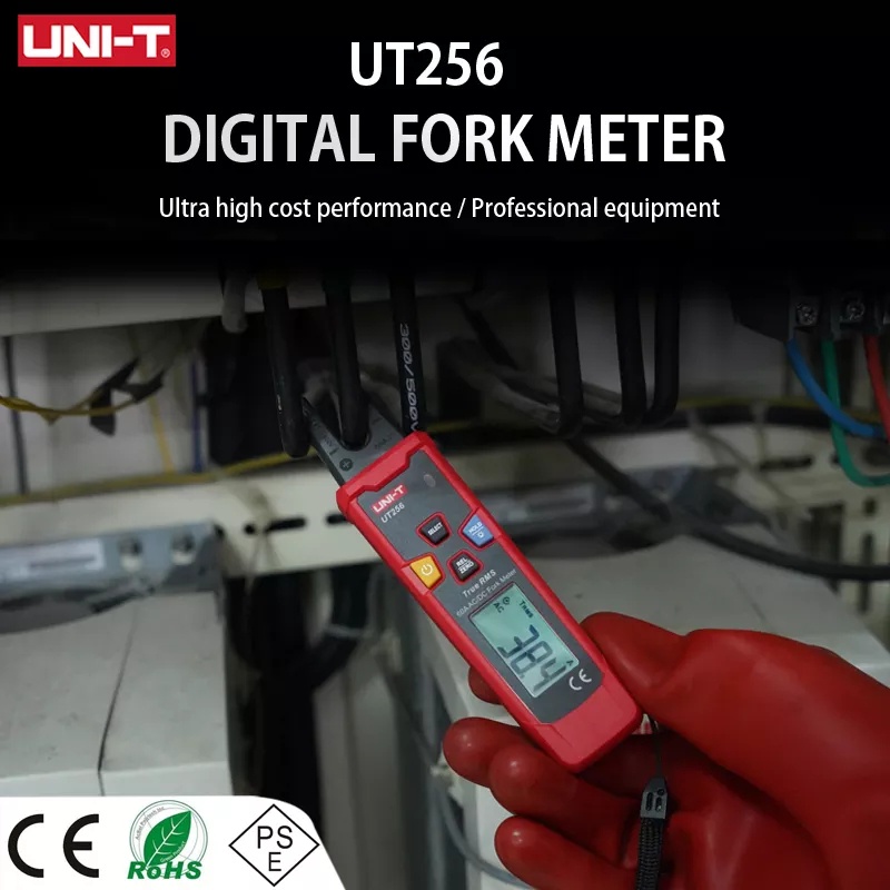 Uni-t UT256 60A AC / DC 叉錶 / 真 RMS 自動範圍數字夾電流表 / 電氣通用計