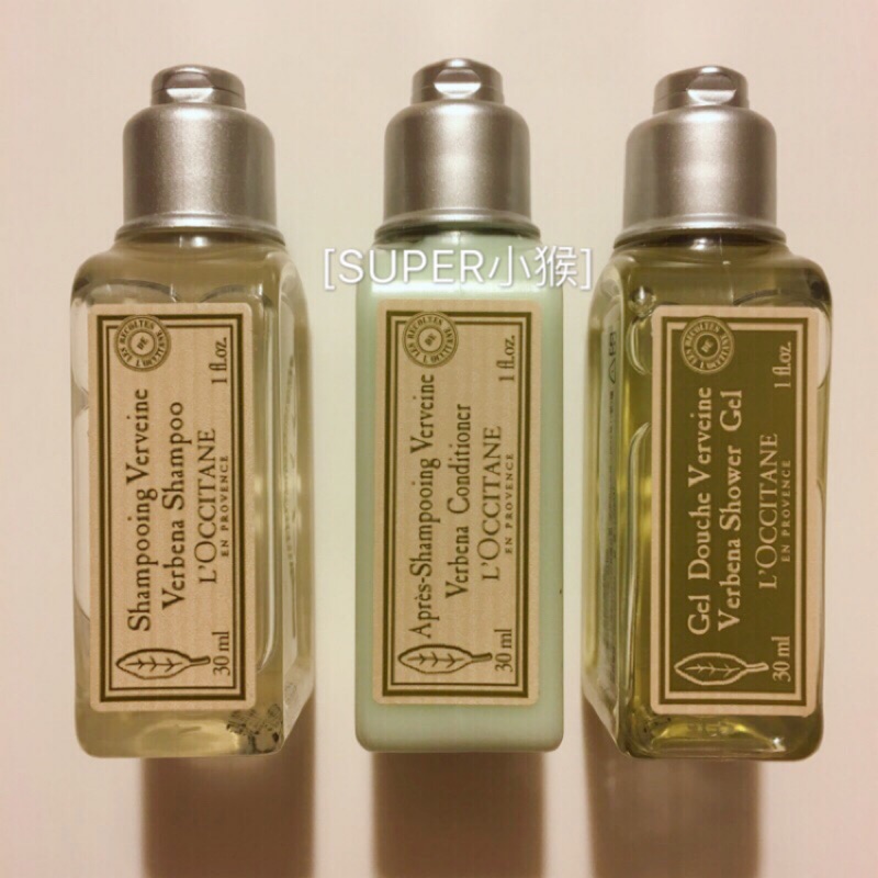 LOCCITANE 歐舒丹 Verbena 馬鞭草旅行組 洗髮乳 潤髮乳 沐浴膠 30ml