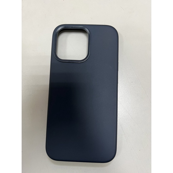 Uniu iPhone 13 Pro 深藍色 皮革保護殼 支援磁吸功能（MagSafe)