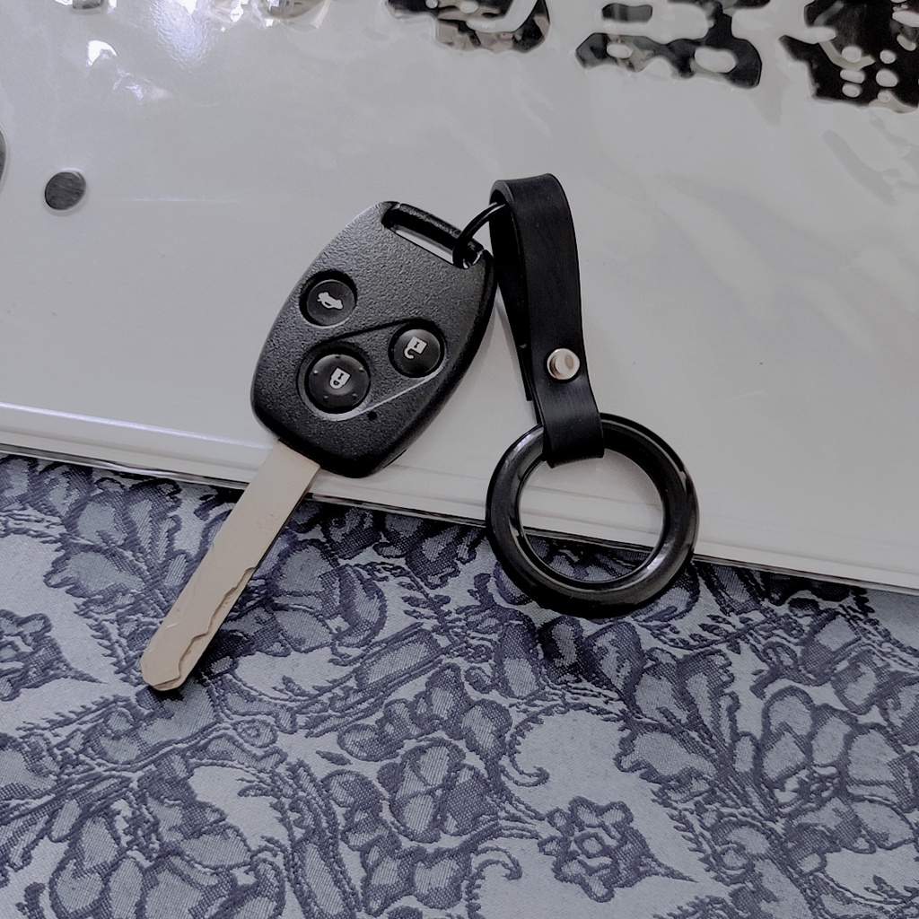 迷你JDM汽車裝飾拉環吊環創意個性日系簡單圓圈橡皮帶鑰匙扣掛件