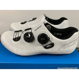 『時尚單車』SHIMANO RC701 公路車卡鞋 RC7 公路鎖鞋 寬版 白色 零碼