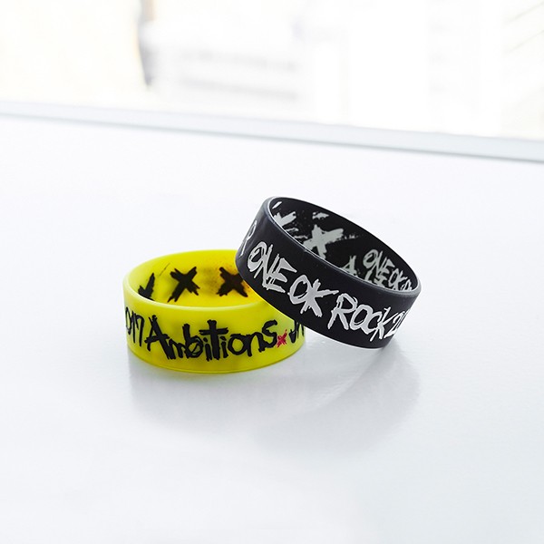 正版進口one Ok Rock 日本後硬核樂團17年日本巡迴款限量手環黑色 黃色款hacken07 蝦皮購物
