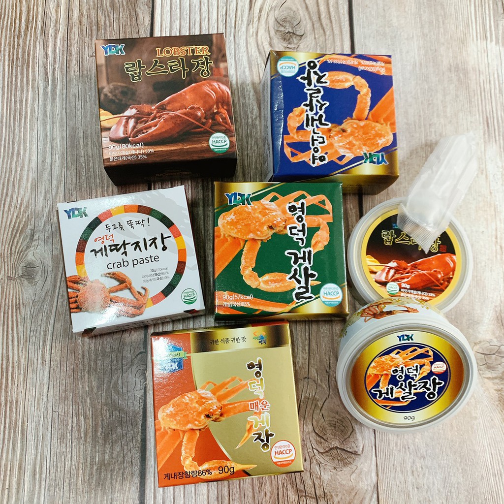 韓國 Ydk 松葉蟹即食蟹膏即食蟹肉即食蟹醬配飯抹醬拌麵海鮮蟹膏罐蟹膏蟹肉辣味蟹膏 蝦皮購物