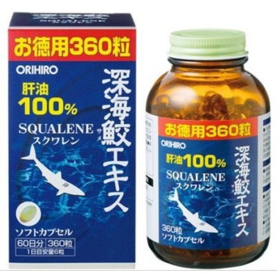 現貨 日本境內版 Orihiro 深海鮫肝油魚油360粒 30粒65日份 蝦皮購物