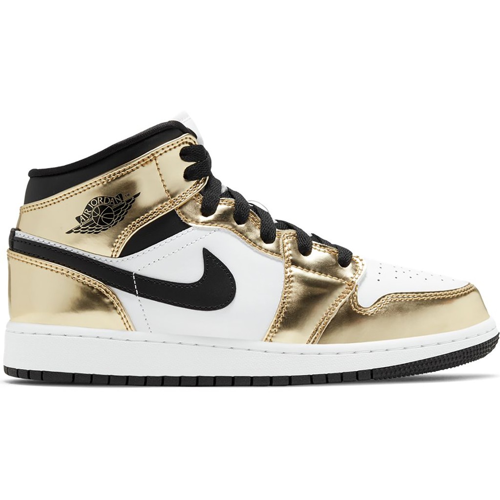 jordan 1 mid white gold