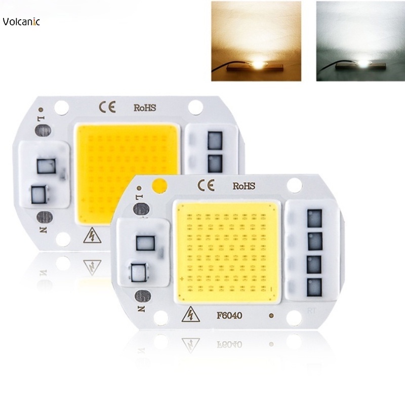 1110/220v 20/30/50W COB LED 燈珠芯片燈泡大功率智能 IC DIY 泛光燈射燈戶外
