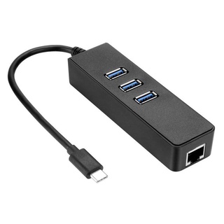 TYPEC USB3.0 轉RJ45百兆網卡 HUB帶100M網卡+三個USB口 A母 USB HUB網卡 2.0網路線