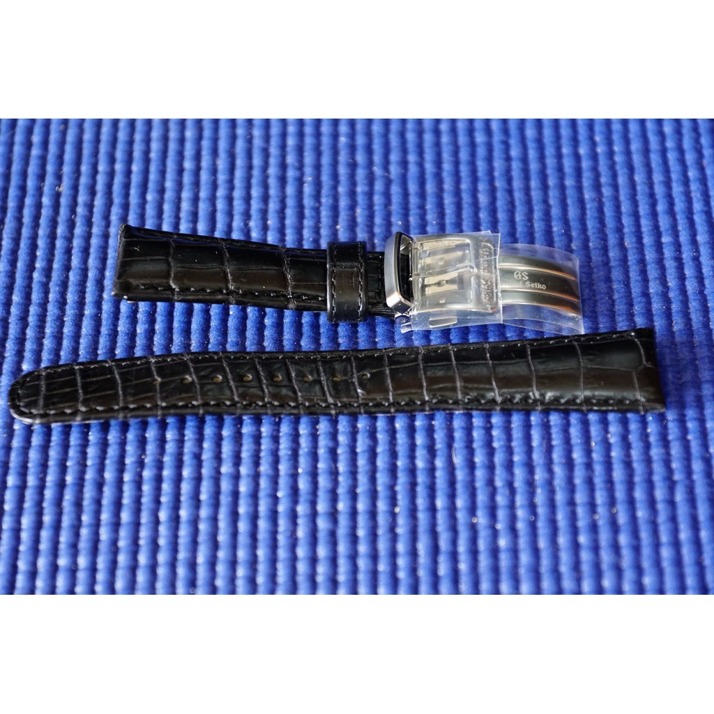 Grand Seiko GS 原廠皮錶帶 + 摺疊扣 規格19
