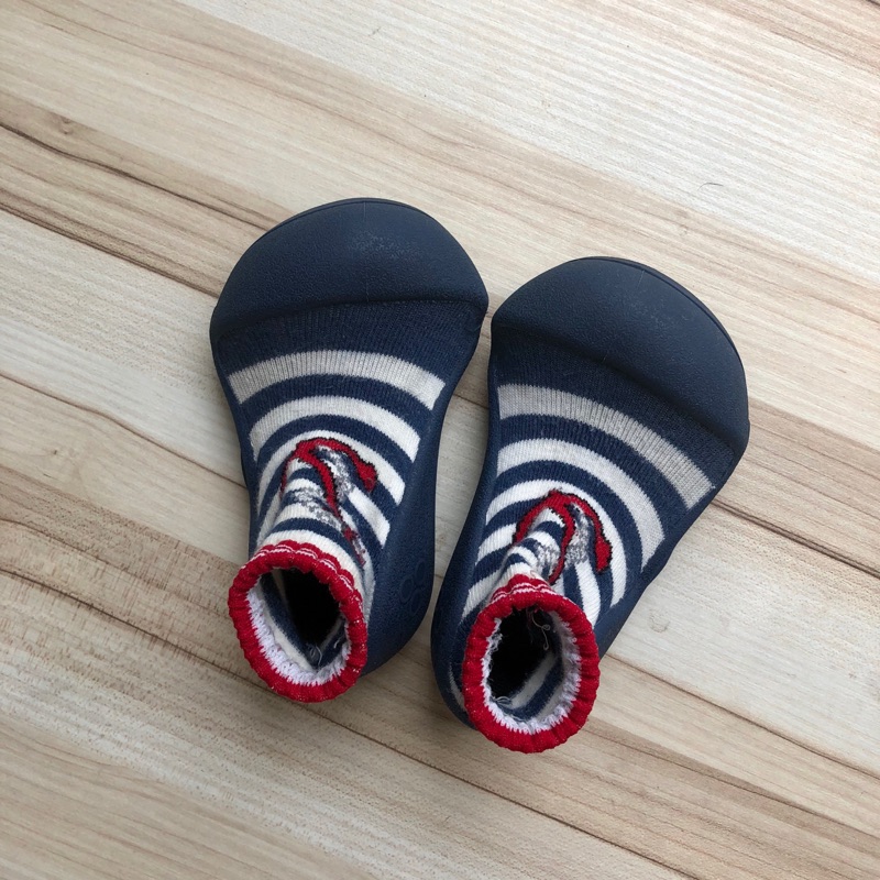 ［二手］韓國製 Attipas 正品 13.5cm 快樂腳 寶寶襪型學步鞋/ 涼鞋/ 運動鞋