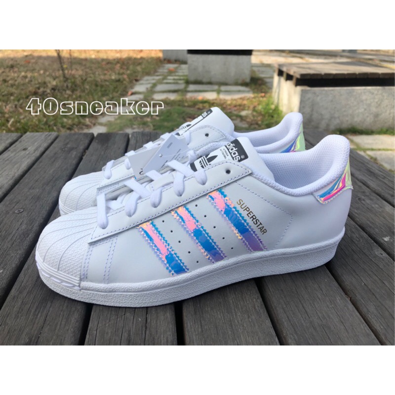 40sneaker®️Adidas superstar 鐳射 彩虹 仙度瑞拉