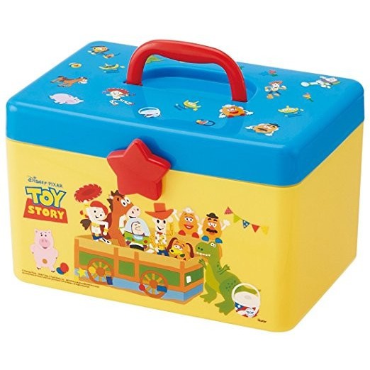 ♡松鼠日貨♡日本帶回 正版 玩具總動員  雙層 手提 收納盒 收納箱 飾品盒 工具箱