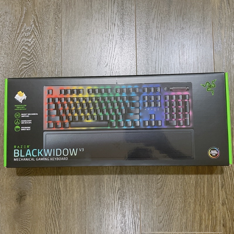 （現貨）Razer BlackWidow V3 雷蛇 黑寡婦蛛 幻彩版 V3 黃軸 有線電競鍵盤
