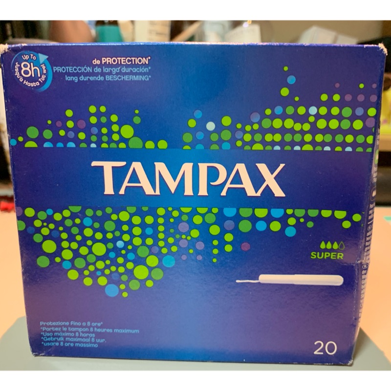 【美國TAMPAX】紙導管棉條 Super量多型（20入/盒子有壓到）