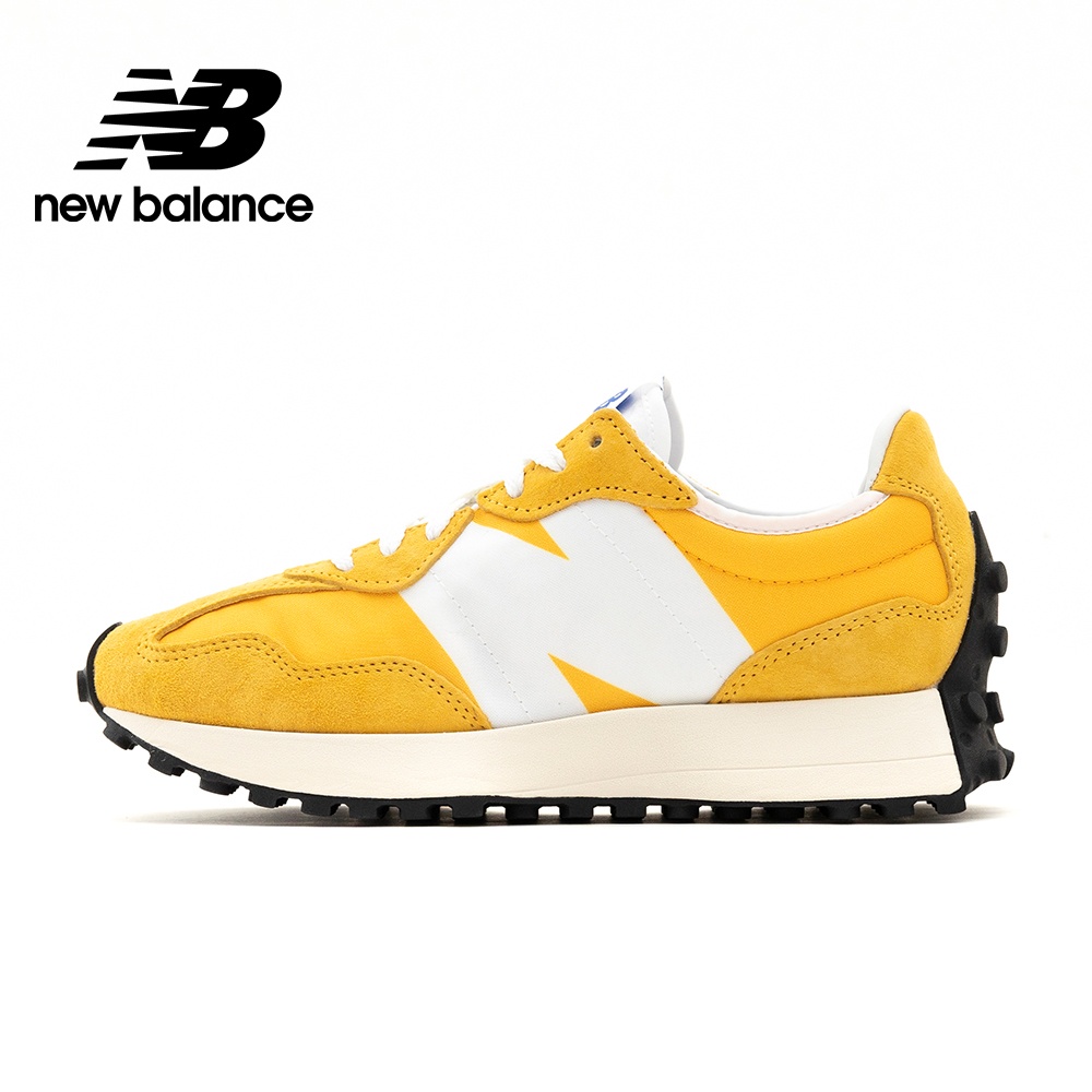 New Balance 男女款(參考男款尺寸) 復古運動鞋 黃 D楦 MS327LI1 KAORACER
