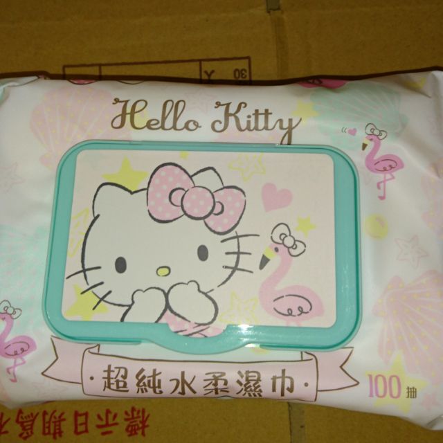 Hello Kitty 100抽濕紙巾一包