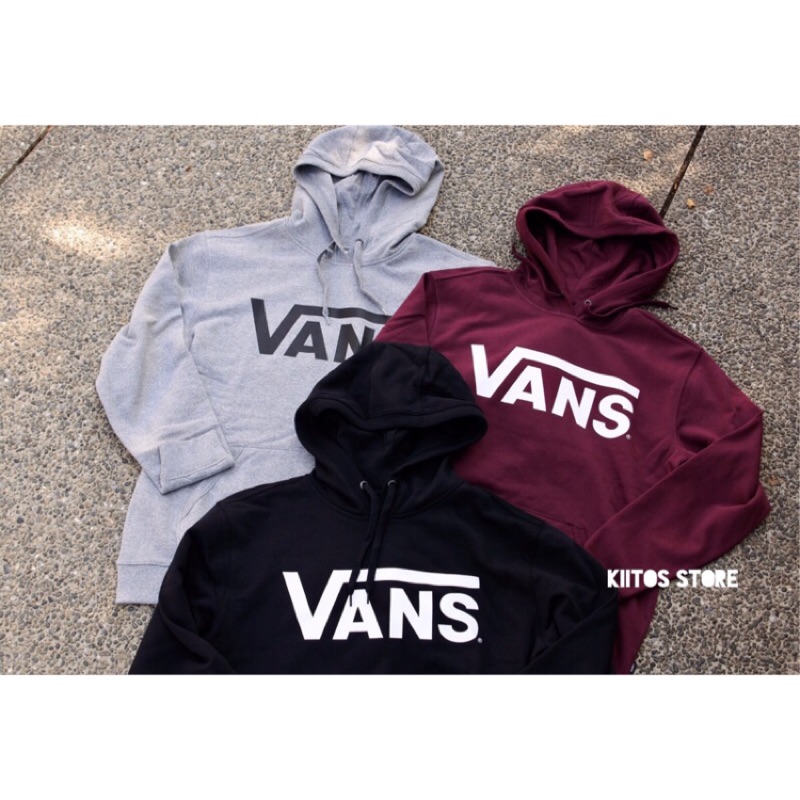 Vans Logo 刷毛 鋪棉 帽踢 帽T 全新正品