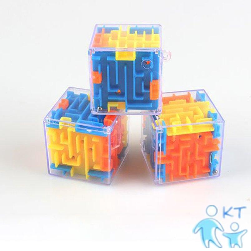 3D立體益智走珠魔方 立體迷宮 闖關迷宮球 迷宮走珠 六面迷宮 益智玩具 智力減壓魔方玩具 KT母嬰屋