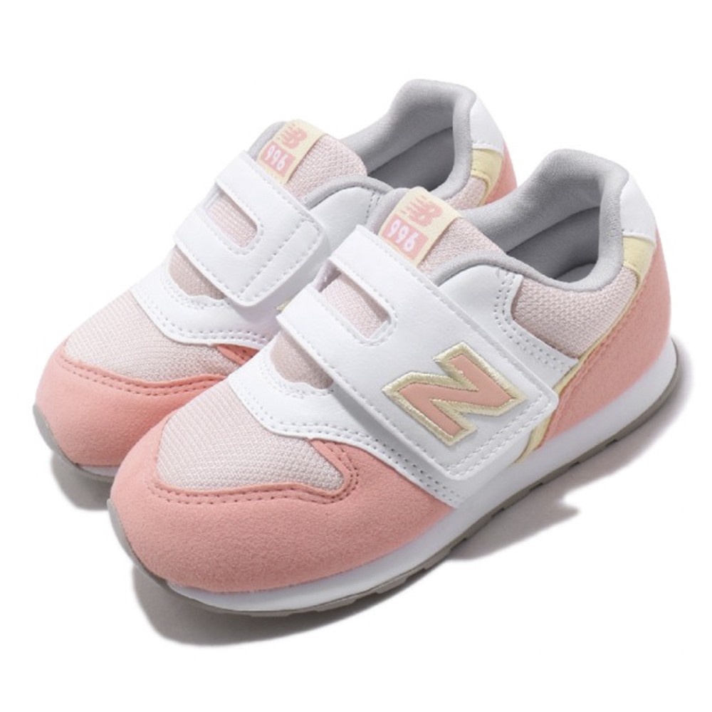 New Balance 小童款粉白色復古運動鞋-NO.IZ996PPY