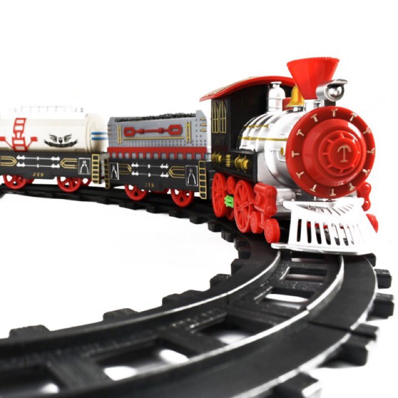 ⭐️現貨|HX2016|款式圖5|電動火車軌道|復古火車軌道組|懷舊軌道組|4組車廂|25節軌道組|裝電池⭐️