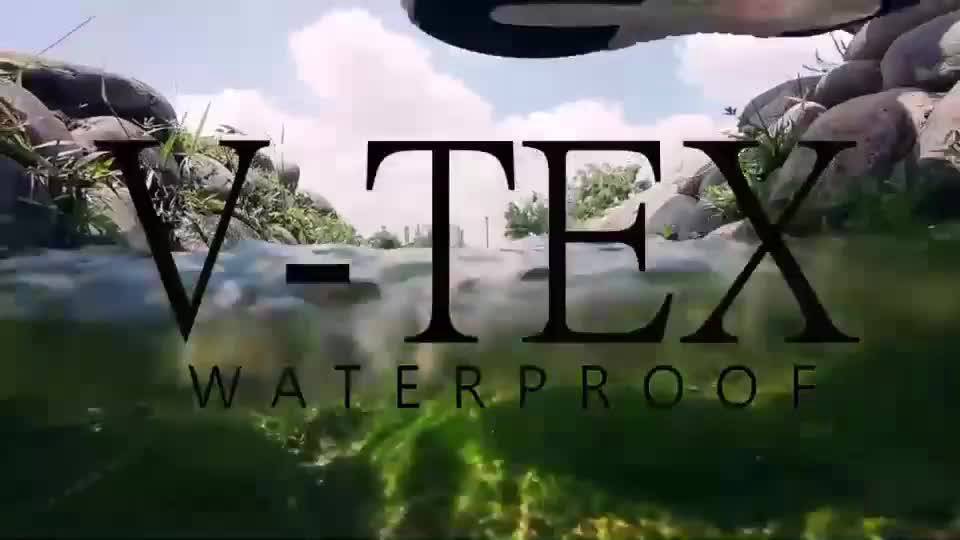【V-TEX】時尚針織耐水鞋/防水鞋 地表最強耐水透濕鞋 - 慢跑鞋 - Hello輕量版 奶茶色