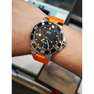 (已售出)Oris 豪利時 瑞士 Aquis 時間之海 自動上鍊 潛水錶 機械錶