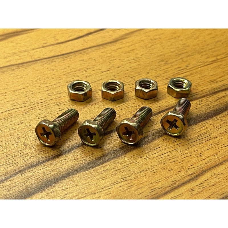 M6x15mm 外六角內十字螺絲（含螺母）